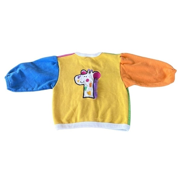 Vintage Buster Brown Colorblock Zebra Top 18 Mos Bow Ribbons Bright Colorful GUC - Picture 4 of 15